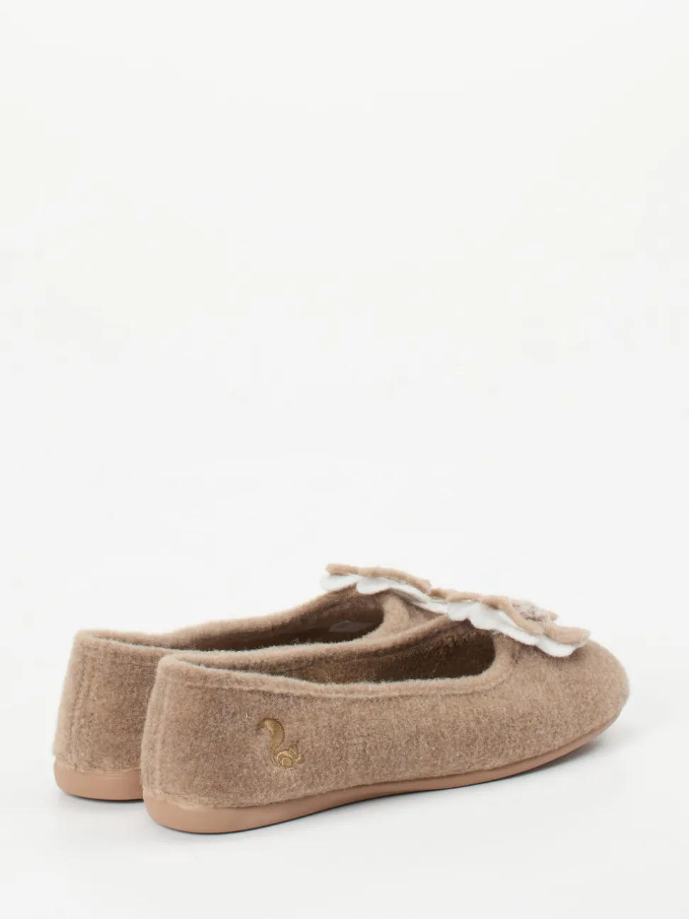 Thies – Ballerina-Hausschuh aus Filz beige
