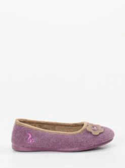 Thies – Ballerina-Hausschuh aus Filz fliederlila
