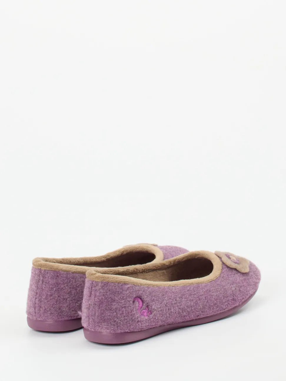 Thies – Ballerina-Hausschuh aus Filz fliederlila