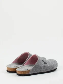 Thies – Filzpantoffeln aus Wollmix in Grau
