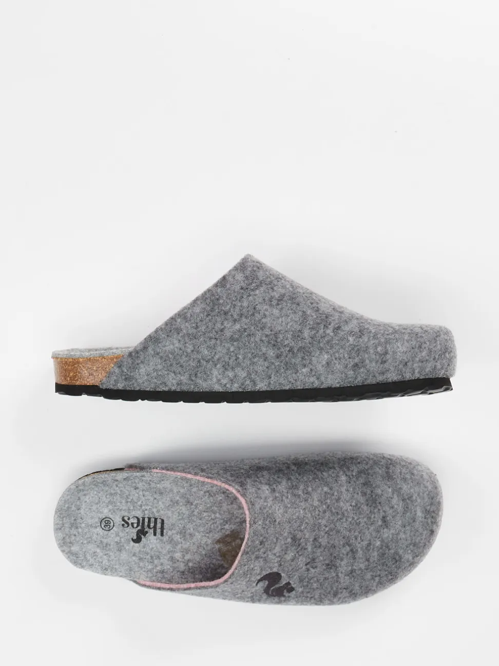 Thies – Filzpantoffeln aus Wollmix in Grau