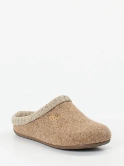 Thies – Filzpantoffeln aus Wollfilz in Beige