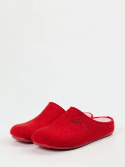 Thies – Filzpantoffeln aus Recyclingfilz in Rot