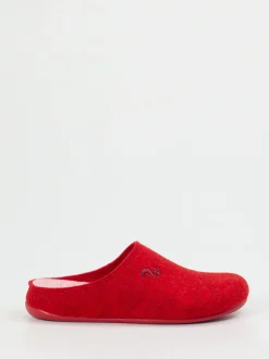 Thies – Filzpantoffeln aus Recyclingfilz in Rot