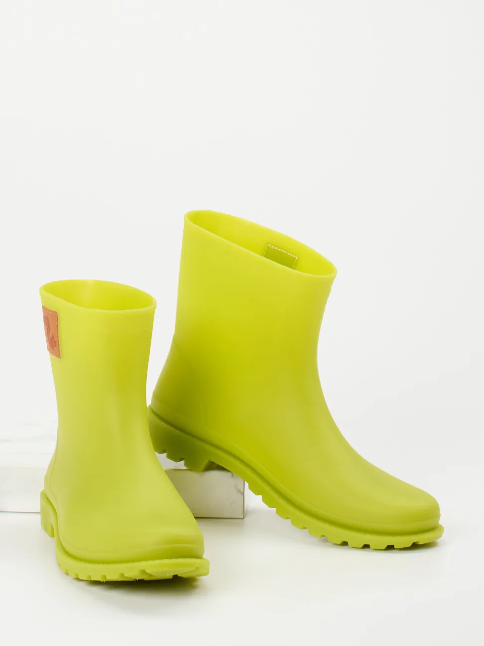 Thies – Gummistiefel aus veganem Gummi in Limette