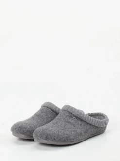 Thies – Hausschuh aus Filz in Mittelgrau