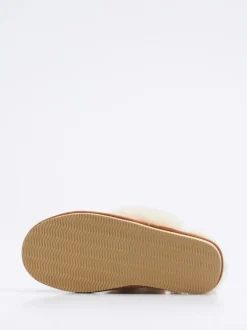 Thies – Hausschuh aus Veloursleder cognac