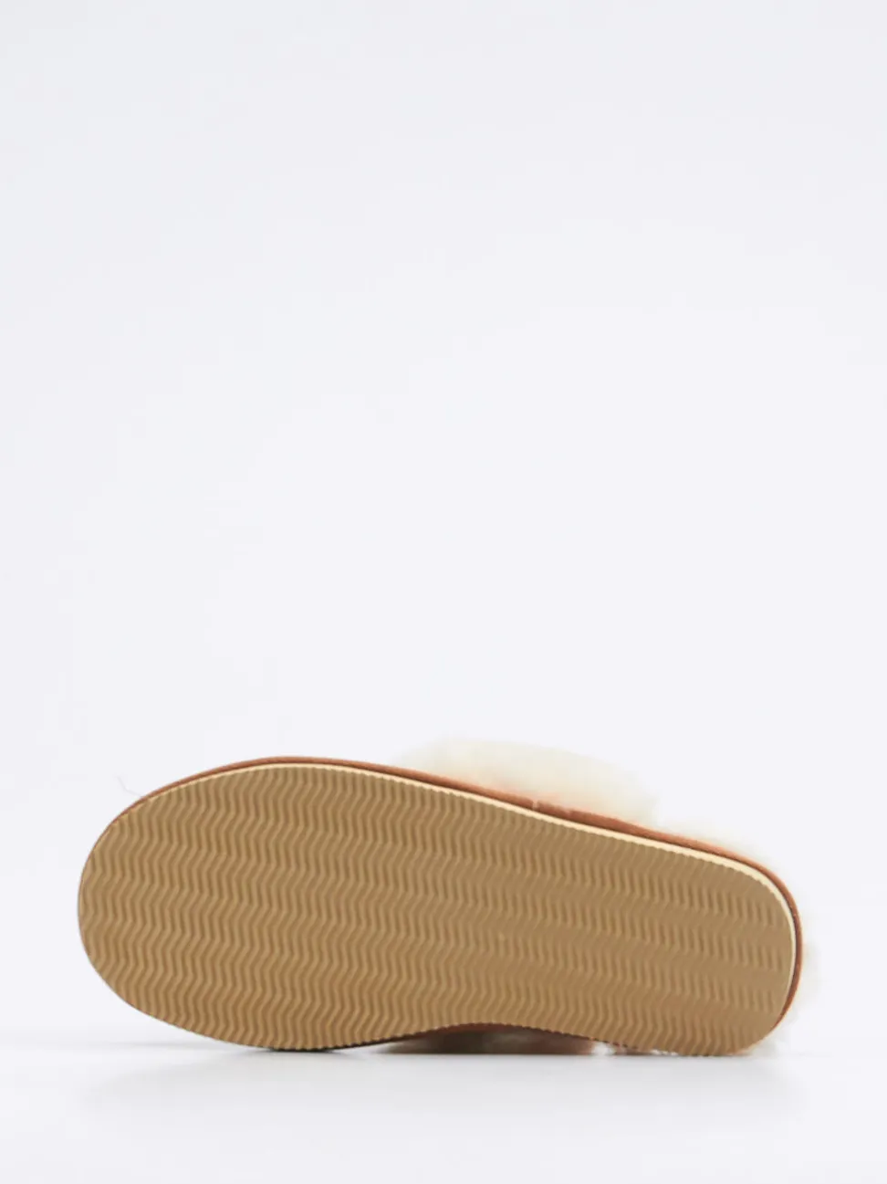 Thies – Hausschuh aus Veloursleder cognac