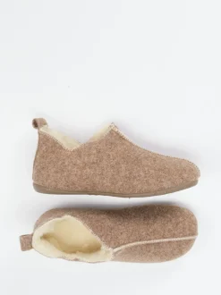 Thies – Hausschuhe aus Wollfilz in Braun