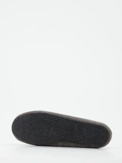 Thies – Mokassin-Hausschuh aus Veloursleder grau