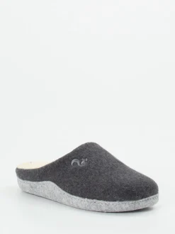 Thies – Pantoffeln aus Recycling-Filz in Grau