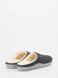 Thies – Pantoffeln aus Recycling-Filz in Grau