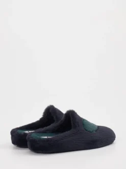 Thies – Pantoffeln aus Textil in Dunkelblau