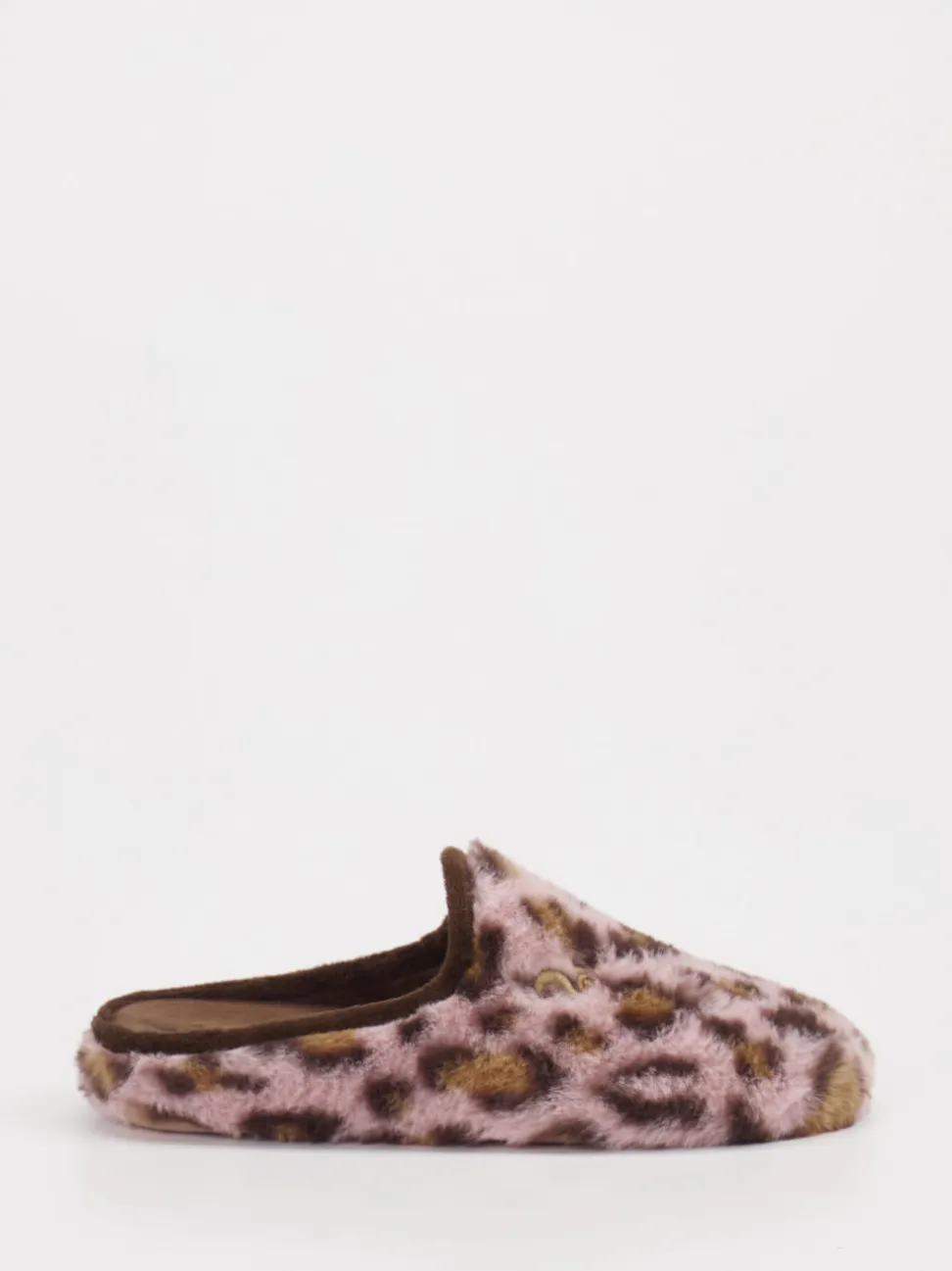 Thies – Pantoffeln aus Textil mit Kunstfell in Altrosa