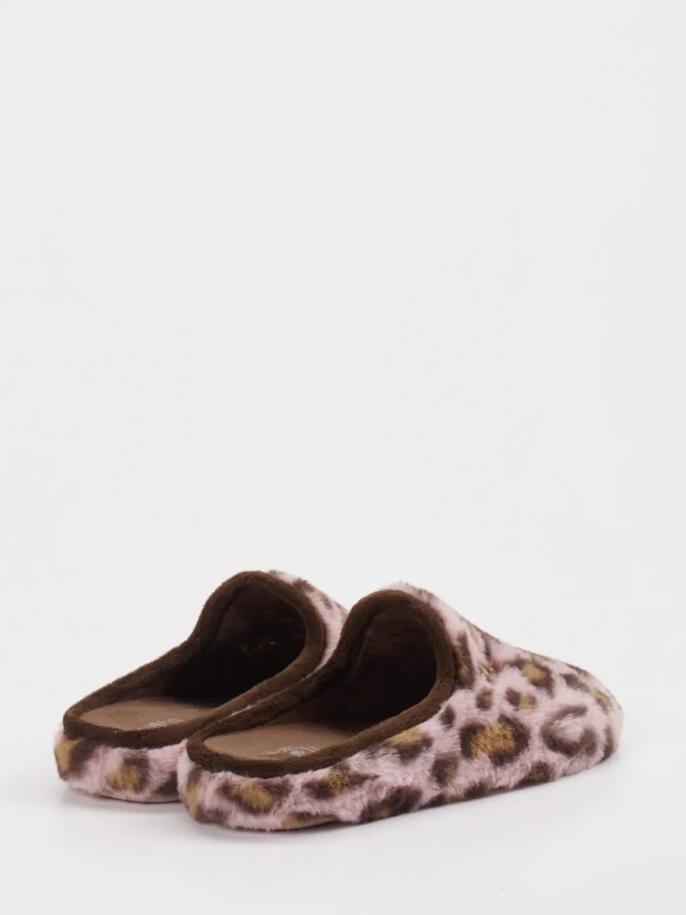 Thies – Pantoffeln aus Textil mit Kunstfell in Altrosa