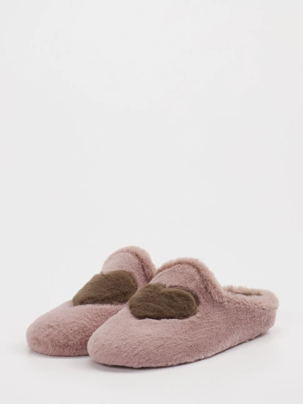 Thies – Pantoffeln aus Textil in Altrosa