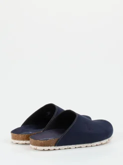 Thies – Pantoffeln aus Veloursleder Dunkelblau