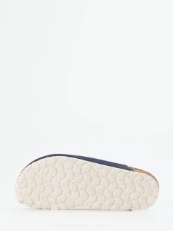 Thies – Pantoffeln aus Veloursleder Dunkelblau