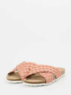 Thies – Pantolette aus Textil in Altrosa