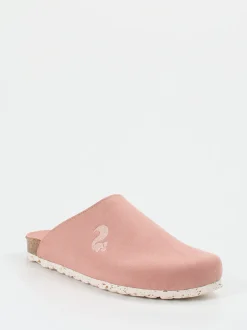 Thies – Pantoletten aus Veloursleder in Altrosa