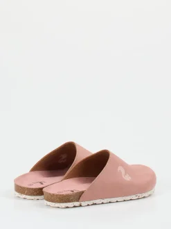 Thies – Pantoletten aus Veloursleder in Altrosa