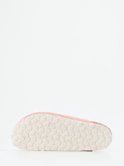 Thies – Pantoletten aus Veloursleder in Altrosa