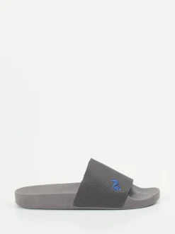 Thies – Slides aus Textil mit EVA-Fußbett in Grau