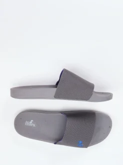 Thies – Slides aus Textil mit EVA-Fußbett in Grau