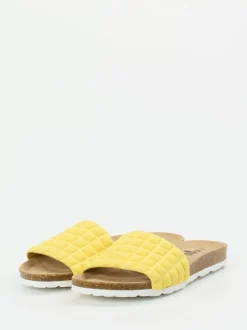 Thies – Slides aus Textil in Pastellgelb