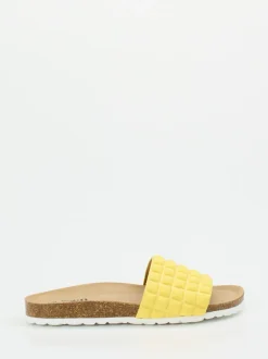 Thies – Slides aus Textil in Pastellgelb