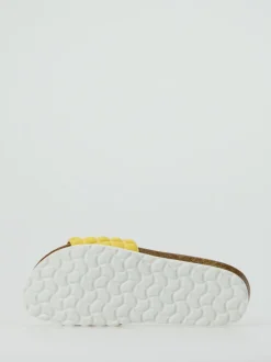 Thies – Slides aus Textil in Pastellgelb