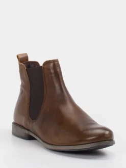 Think – Chelsea Boots aus Kalbleder braun