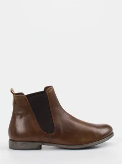 Think – Chelsea Boots aus Kalbleder braun