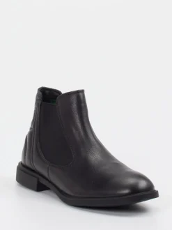Think – Chelsea Stiefelette aus Kalbleder schwarz