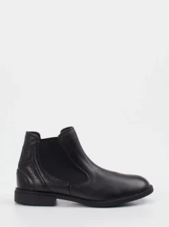 Think – Chelsea Stiefelette aus Kalbleder schwarz