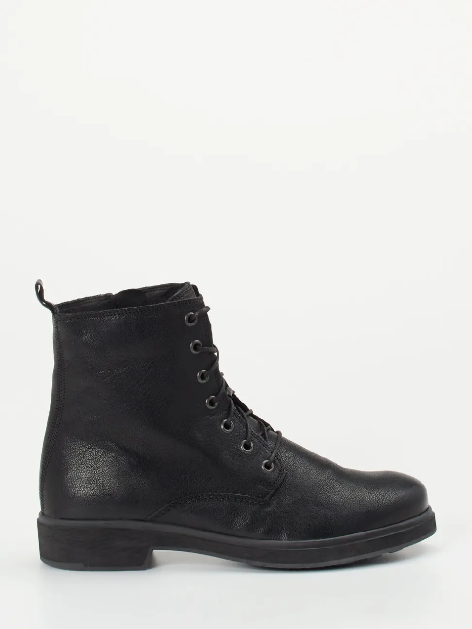 Think – Schnürboots aus Kalbleder Schwarz
