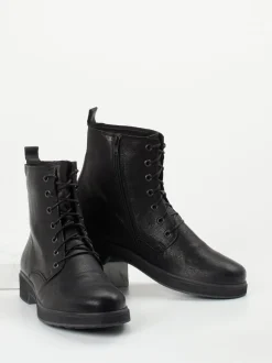 Think – Schnürboots aus Kalbleder Schwarz
