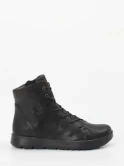 Think – Schnürboots aus Ziegenleder schwarz