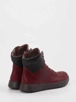 Think – Schnürboots aus Ziegenleder in Bordeauxrot