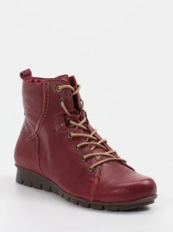 Think – Schnürboots aus Ziegenleder weinrot