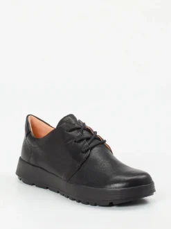 Think – Schnürschuh aus Lammleder schwarz