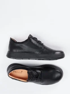 Think – Schnürschuh aus Lammleder schwarz
