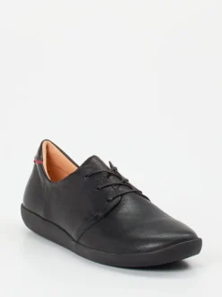 Think – Schnürschuh aus Lammleder Schwarz