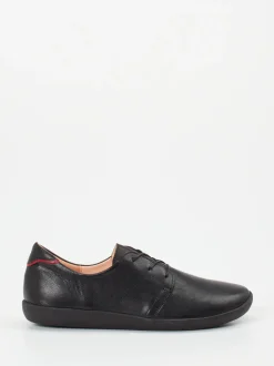 Think – Schnürschuh aus Lammleder Schwarz