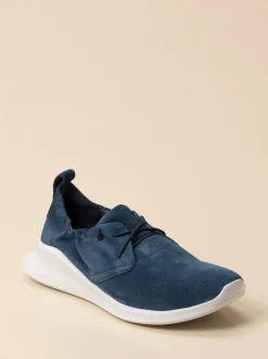 Think – Slip-On aus Veloursleder Dunkelblau