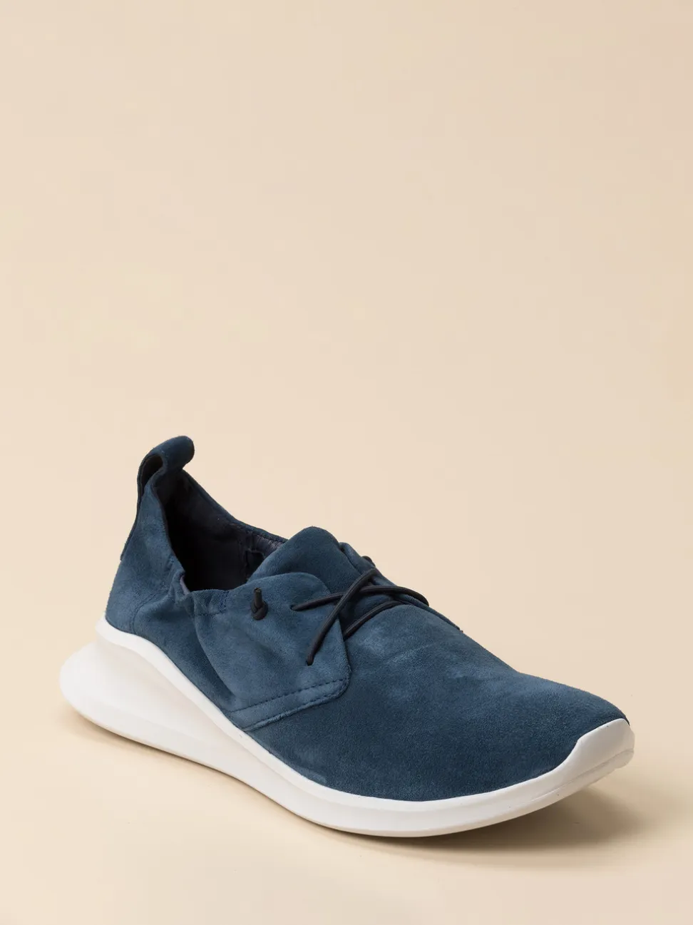Think – Slip-On aus Veloursleder Dunkelblau