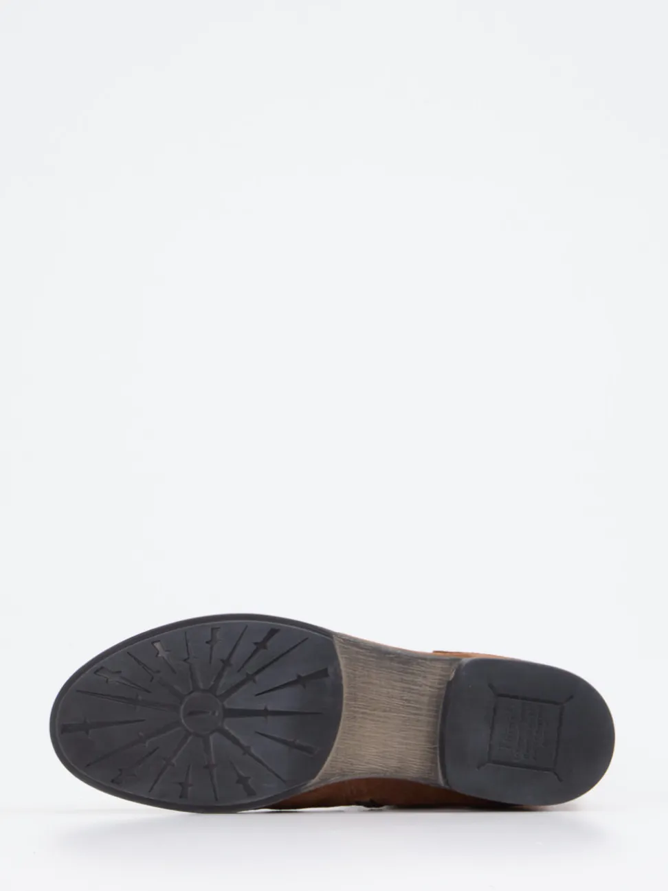 Think – Stiefeletten aus Veloursleder mittelbraun