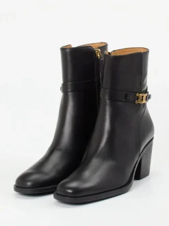 Tod's – Blockabsatz-Stiefeletten aus Kalbleder Schwarz