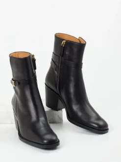 Tod's – Blockabsatz-Stiefeletten aus Kalbleder Schwarz