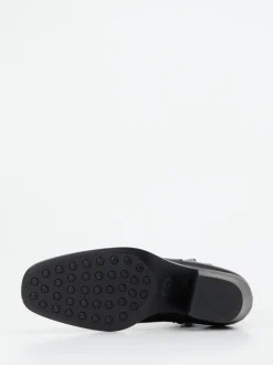 Tod's – Blockabsatz-Stiefeletten aus Kalbleder Schwarz